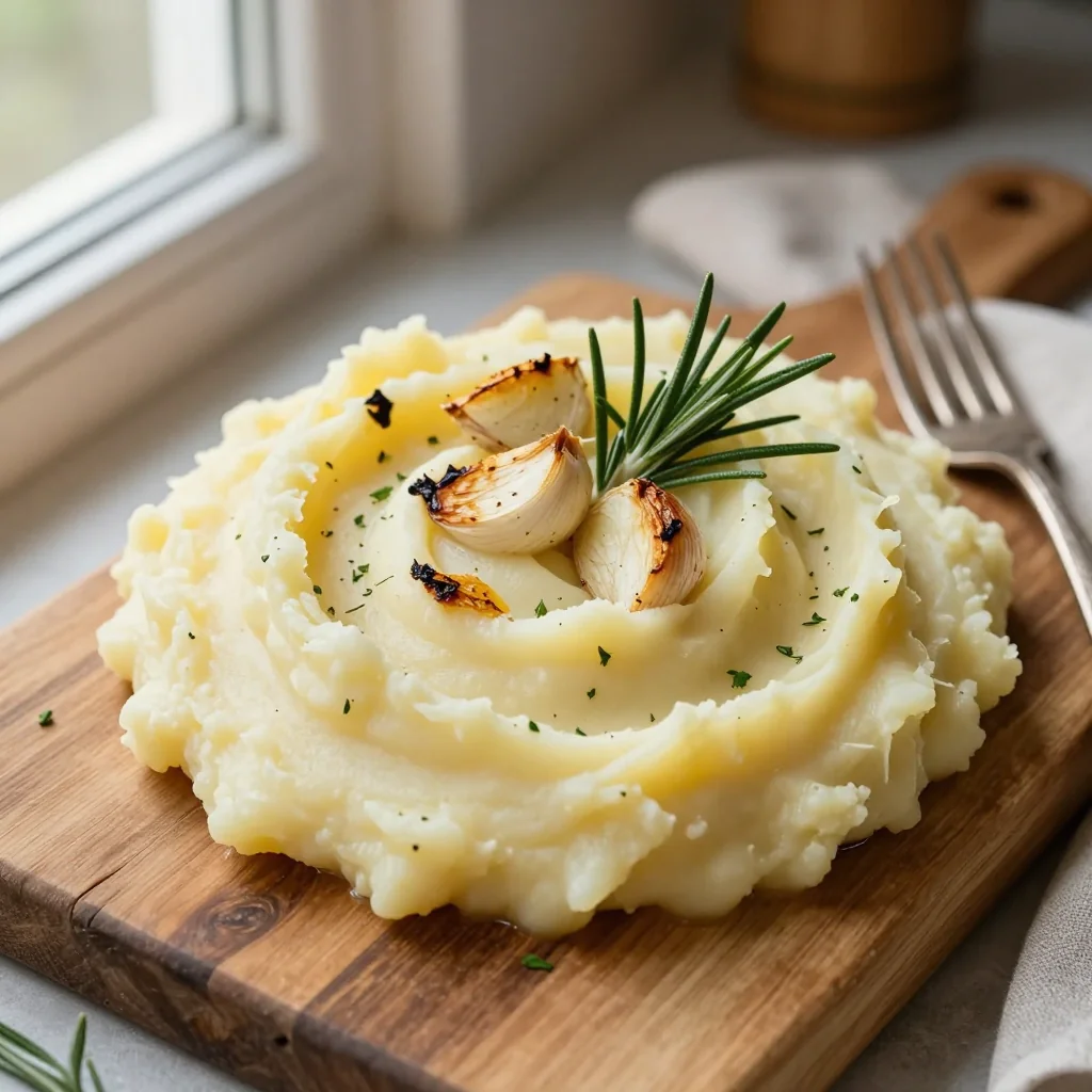 Mashed Potatoes with Garlic and Herb