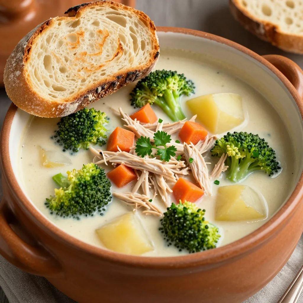 Slow Cooker Chicken and Potato Soup for January Nights