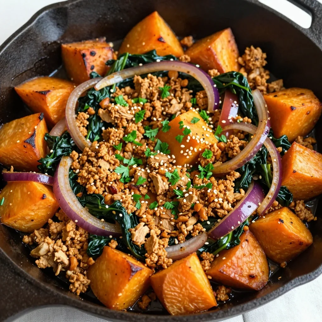 High Protein Turkey and Sweet Potato Skillet for Reset