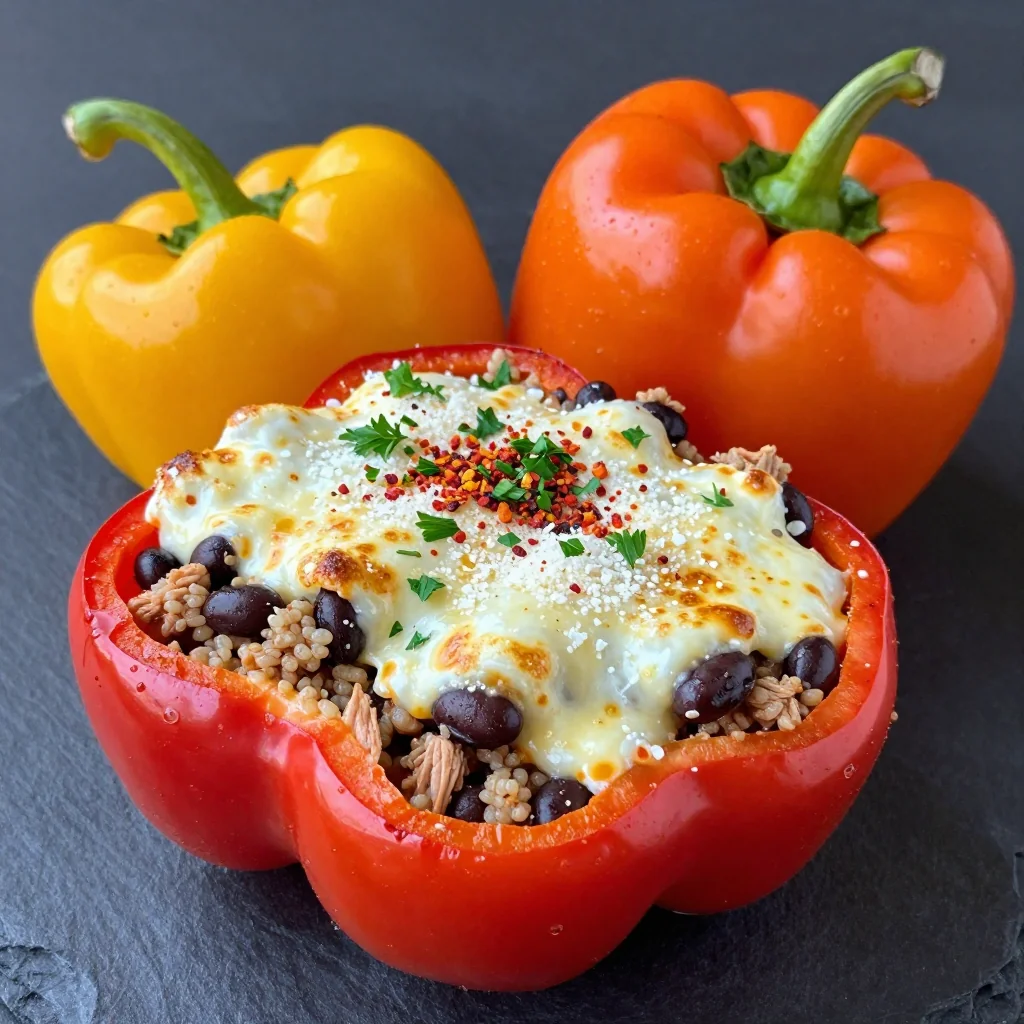 Healthy Stuffed Bell Peppers with Turkey for Meal Prep