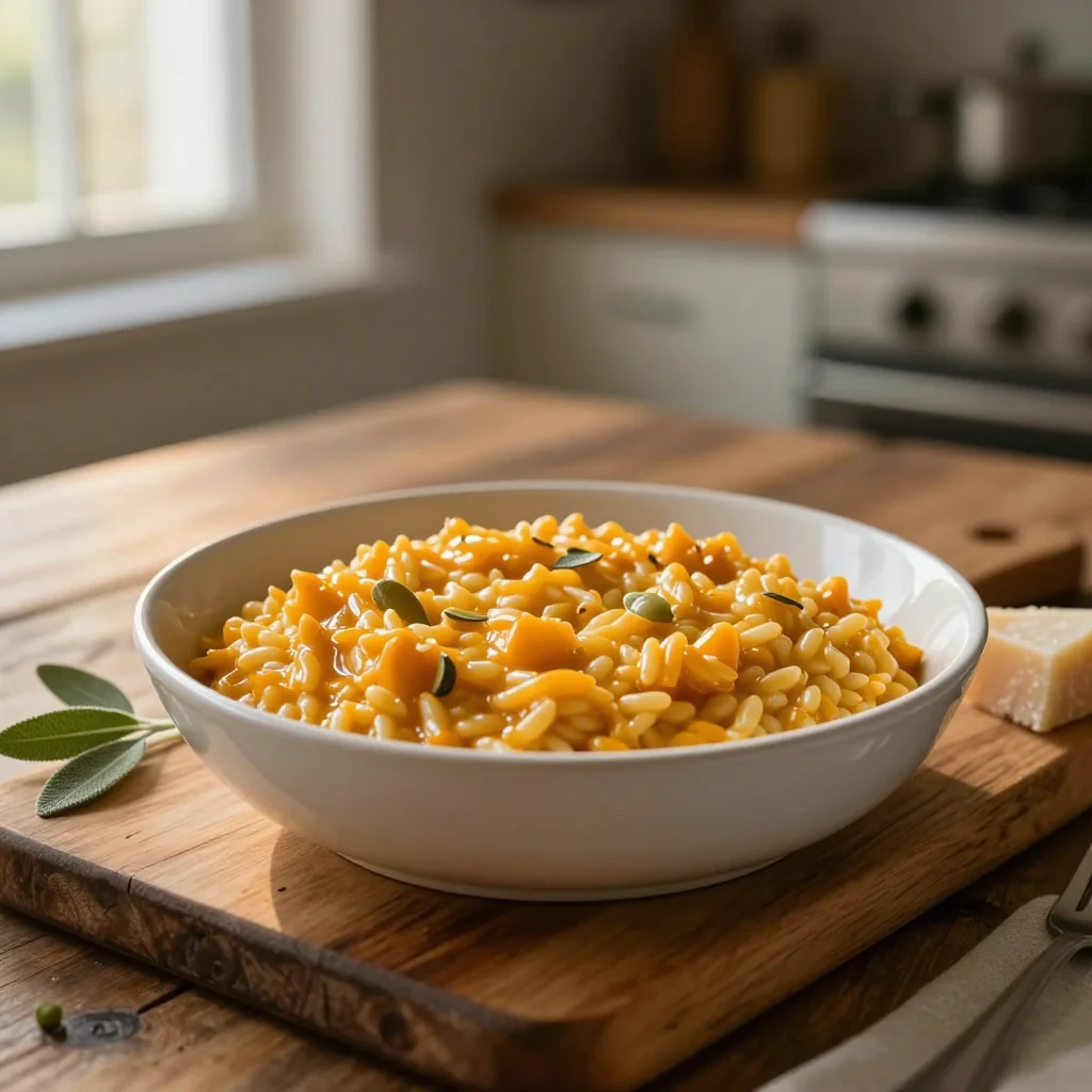 Butternut Squash Risotto with Parmesan and Sage