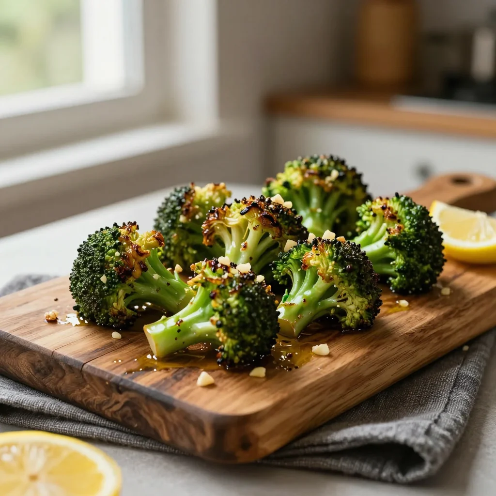 Roasted Broccoli with Garlic and Lemon