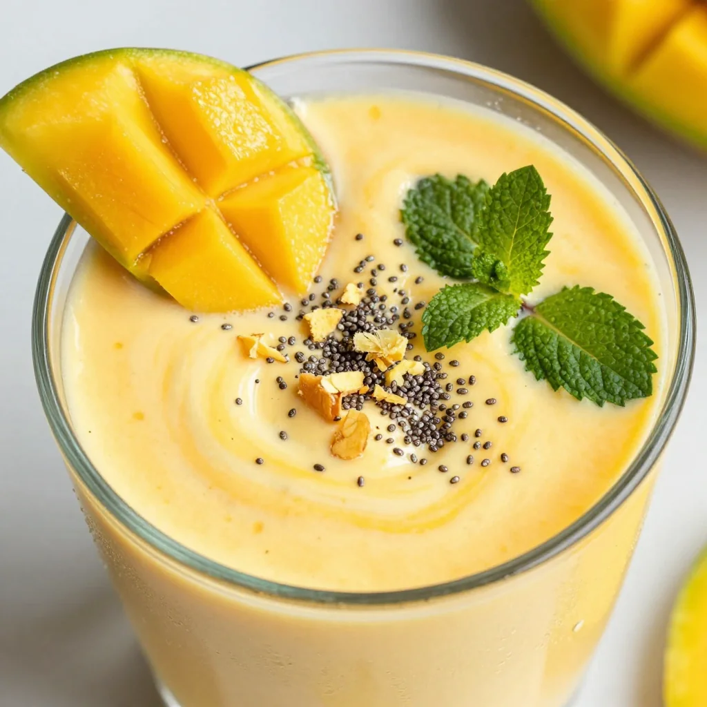 Mango Ginger Detox Smoothie to Beat the Winter Blues