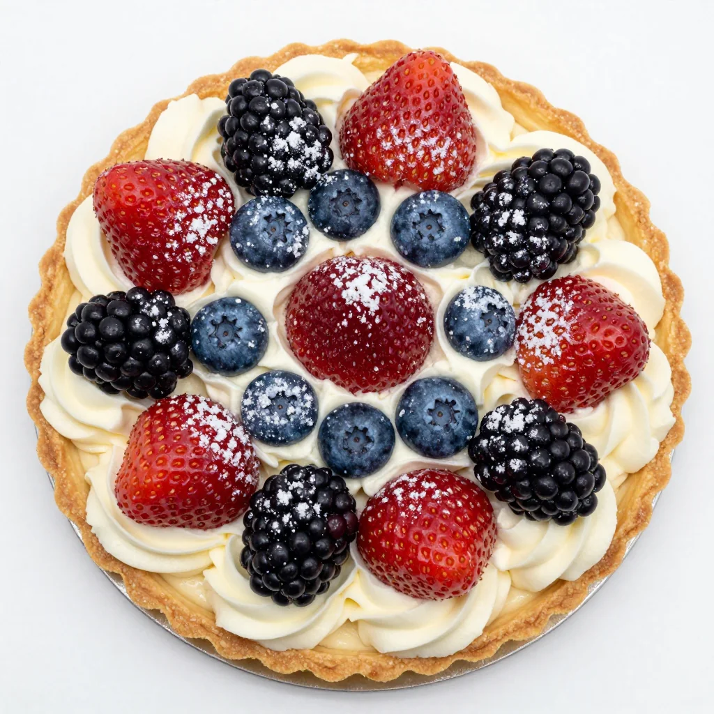 Showstopper New Year's Berry and Cream Tart