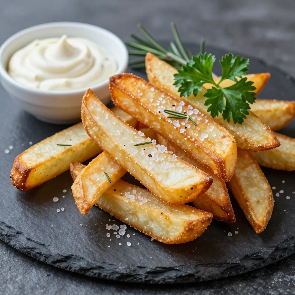Roasted Parsnip Fries with Rosemary Sea Salt