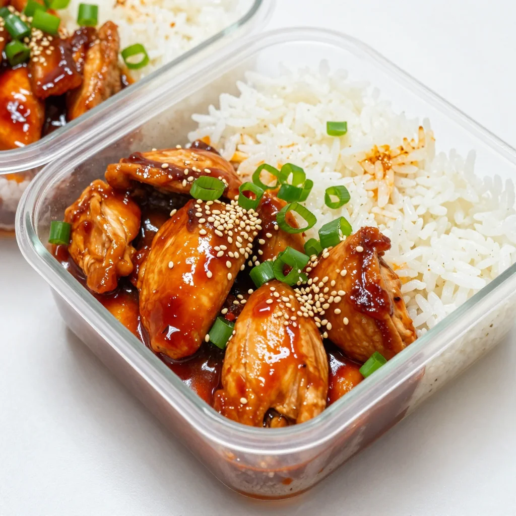 Meal Prep Spicy Chicken And Rice For A Week Lunch