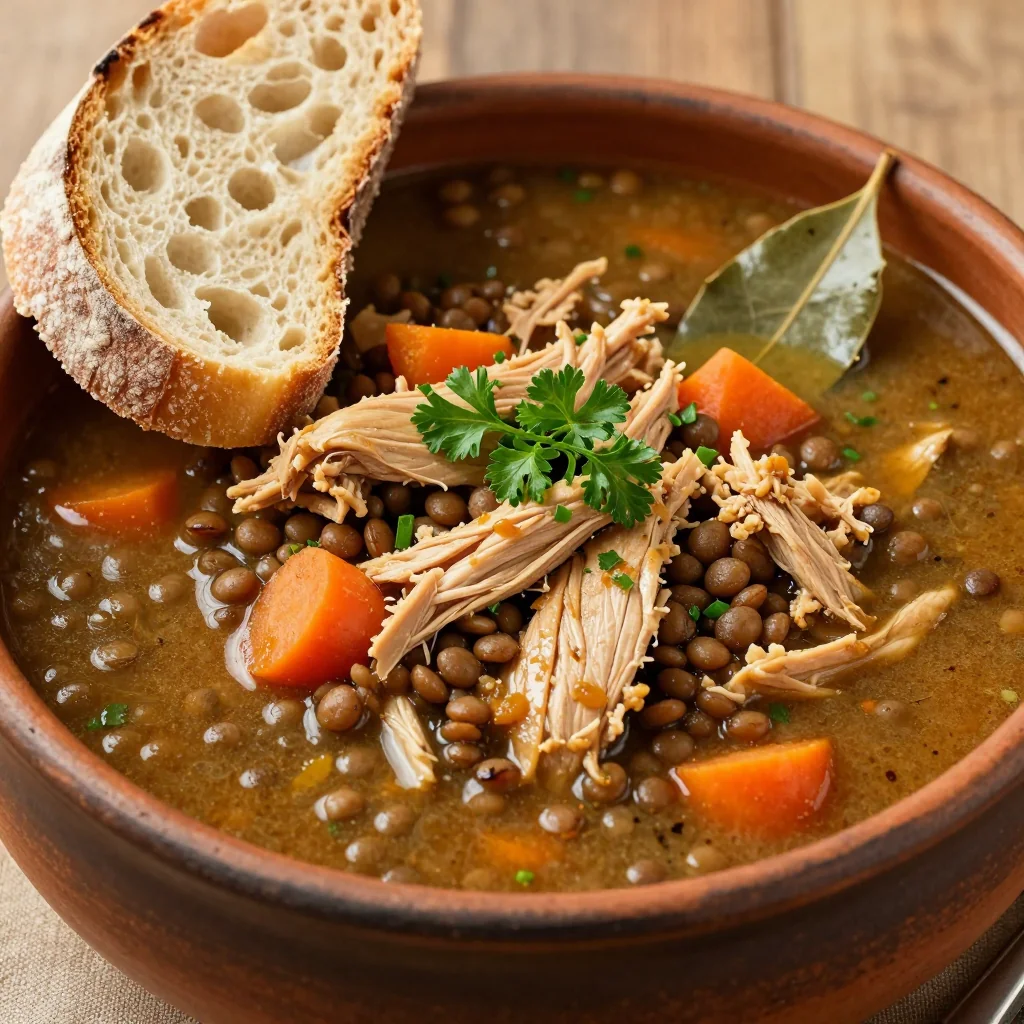 Slow Cooker Chicken and Lentil Stew for a Healthy Meal