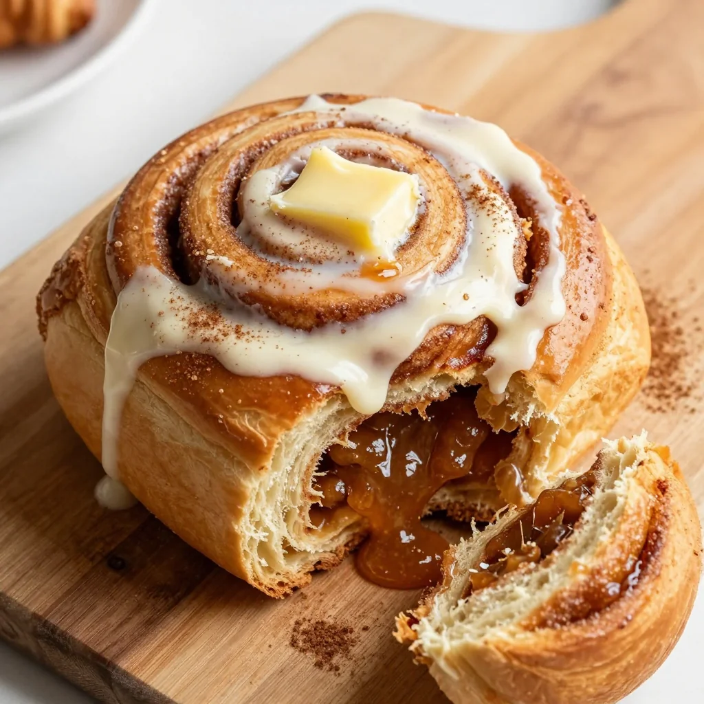 Warm Cinnamon Roll Recipe With A Cream Cheese Glaze