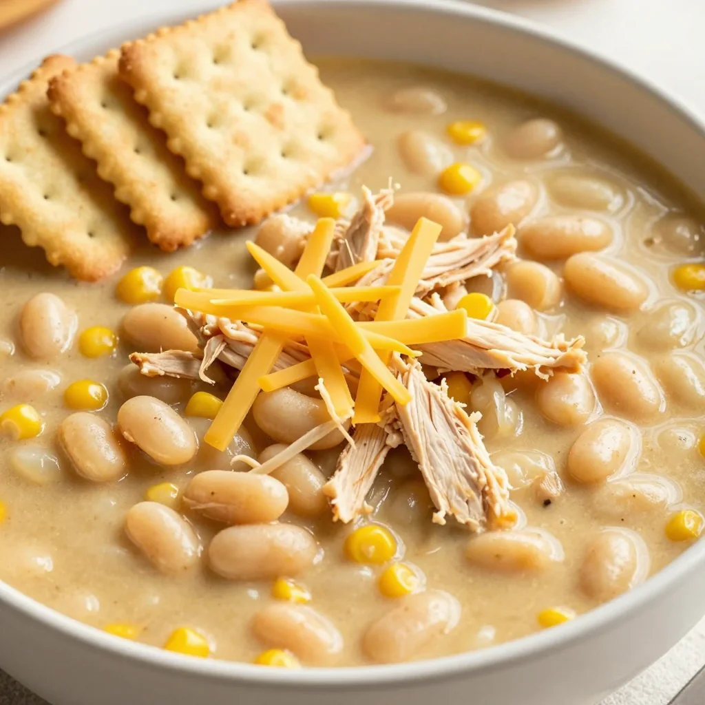 Slow Cooker Chicken and White Bean Chili for Kids