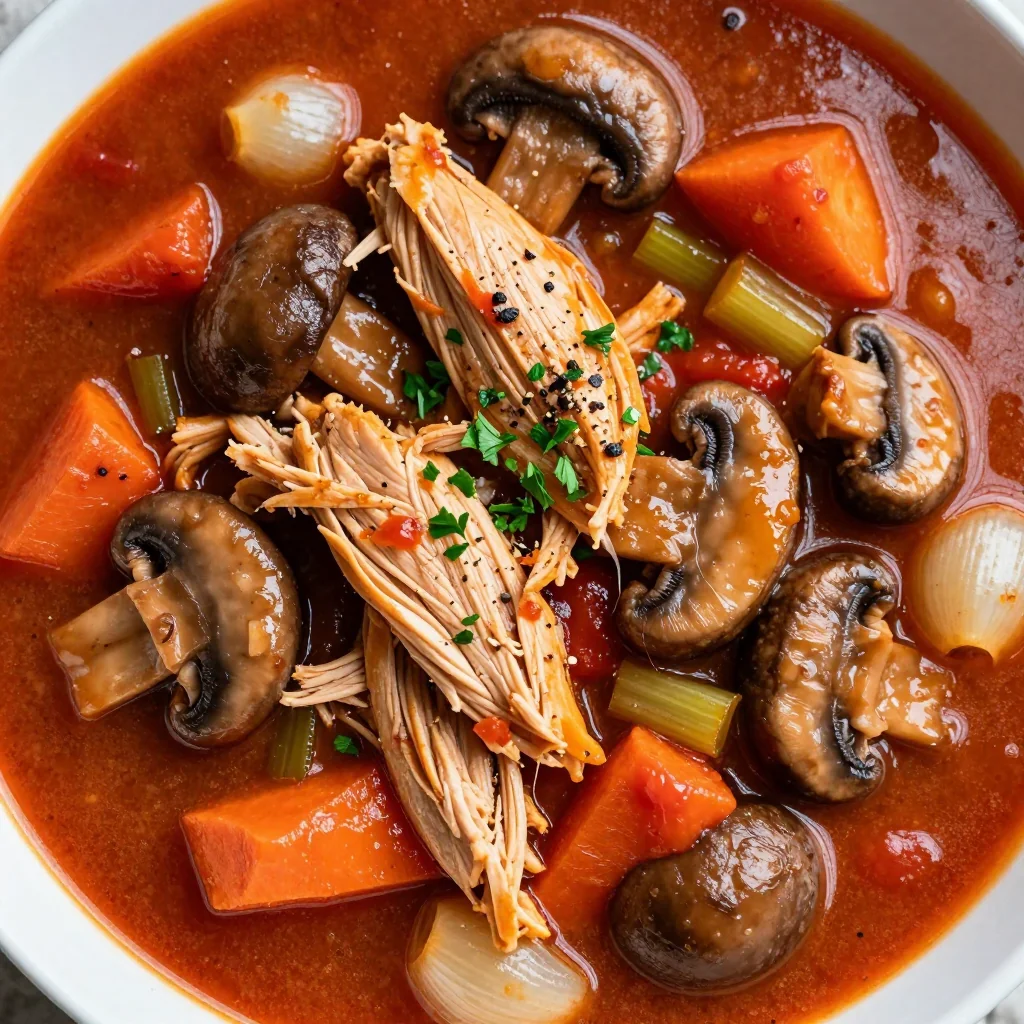 High Protein Chicken and Mushroom Stew for Weight Loss
