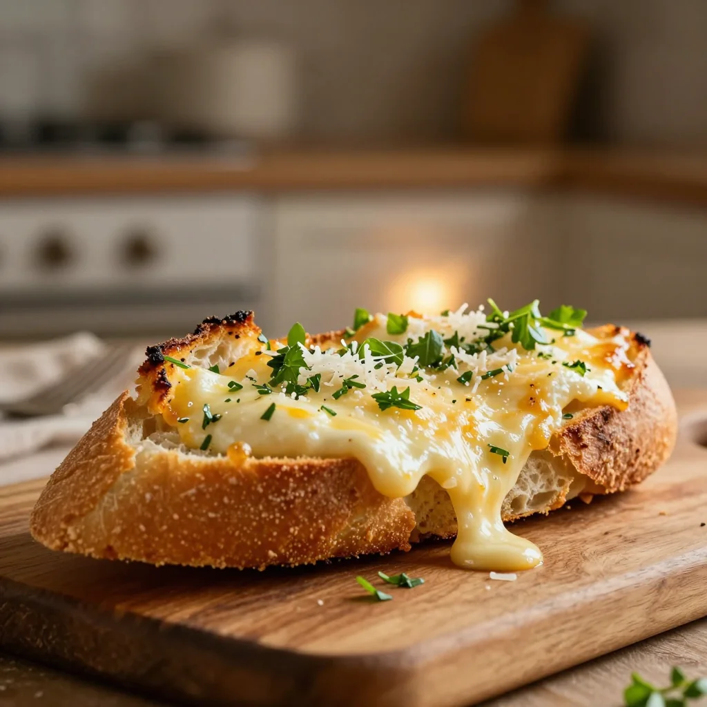 Garlic Bread with Cheese and Herbs
