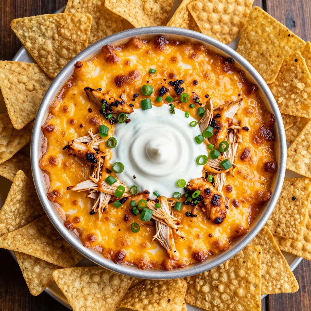 Game Day BBQ Chicken Dip for Chips and Crackers