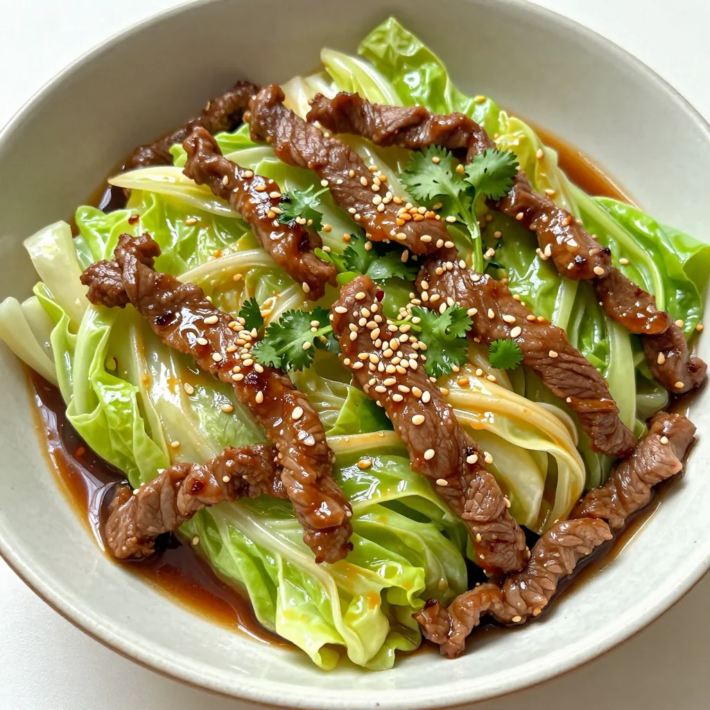 Quick Weeknight Freezer Beef and Cabbage Stir-Fry
