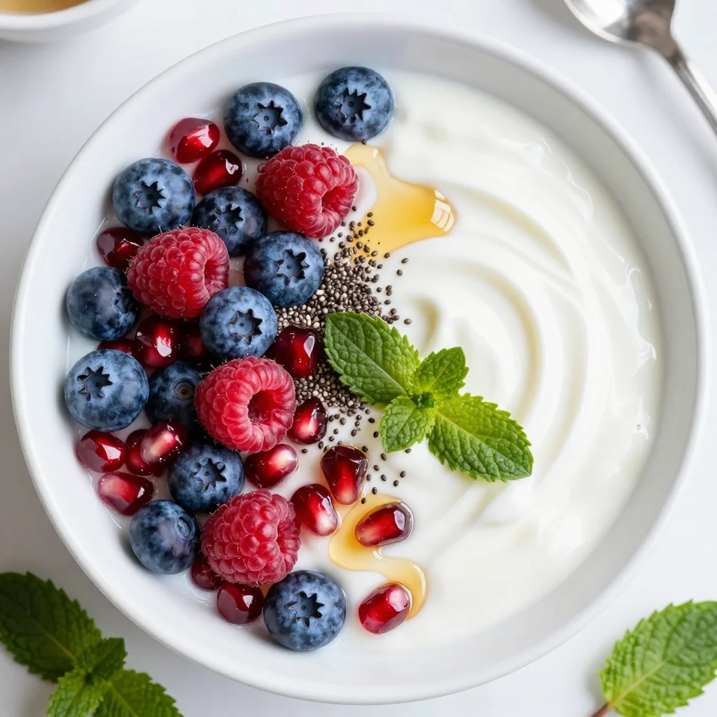 New Year's Fresh Start Greek Yogurt Bowl Prep