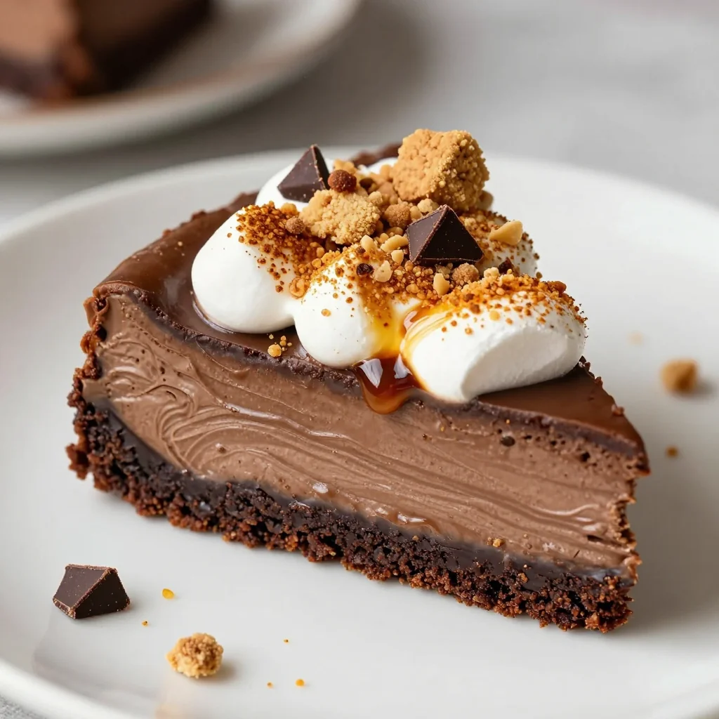 Indulgent Slow Cooker S'mores Cheesecake for Chocolate Fans