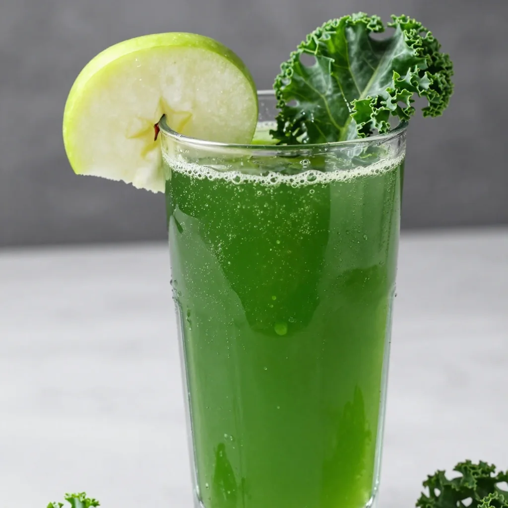 New Year Power Juice With Kale And Green Apple