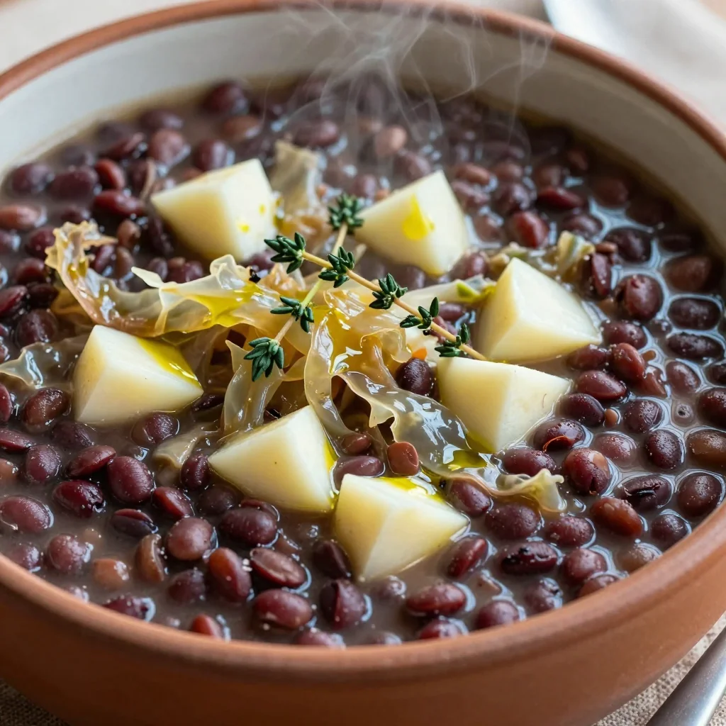 slow cooker lentil and cabbage stew with turnips for january suppers