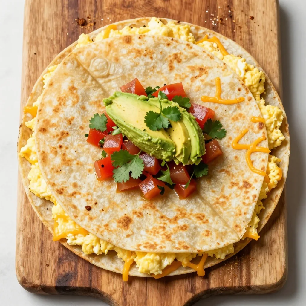 Freezer Breakfast Burritos with Egg, Cheese, and Salsa