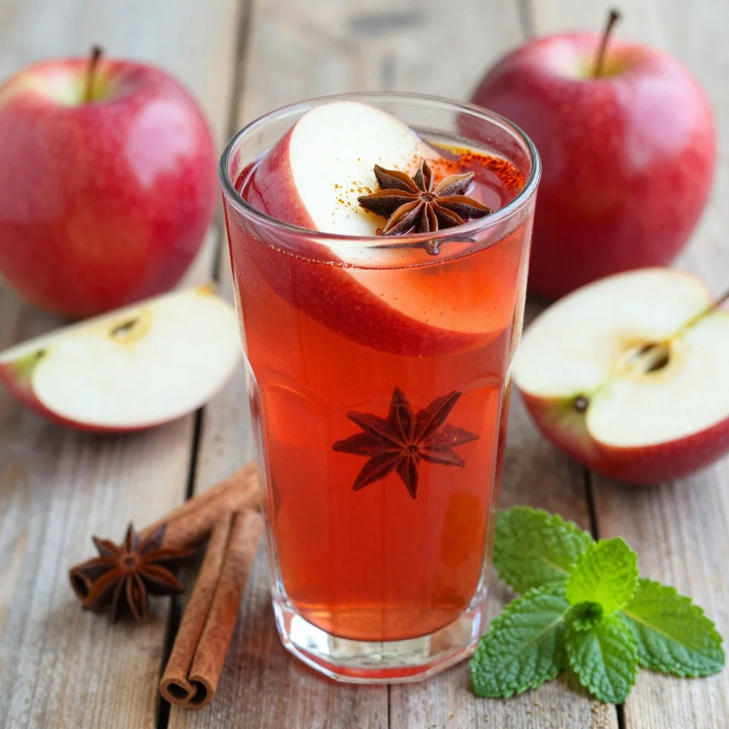Spicy Apple Detox Drink For Digestive Health