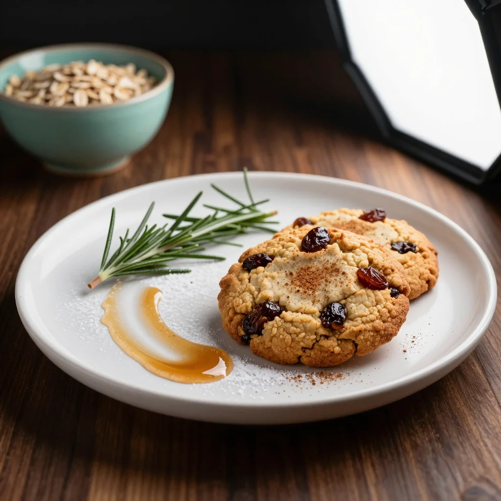 Oatmeal Raisin Cookies with Cinnamon and Nutmeg