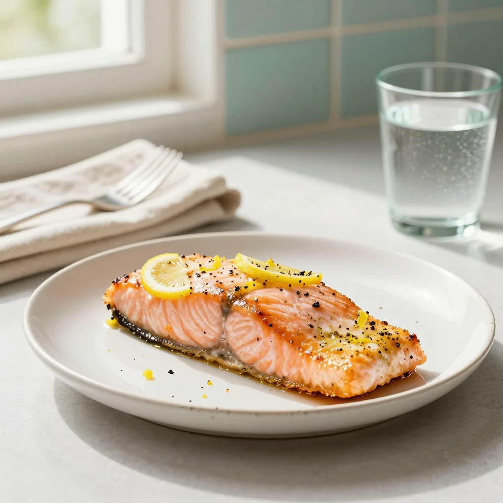 Air Fryer Salmon with Lemon Pepper