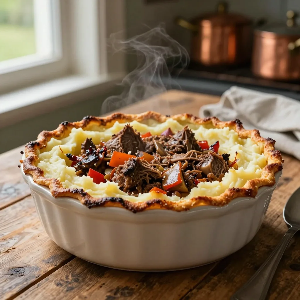 Traditional Irish Shepherd's Pie with Savory Lamb Filling