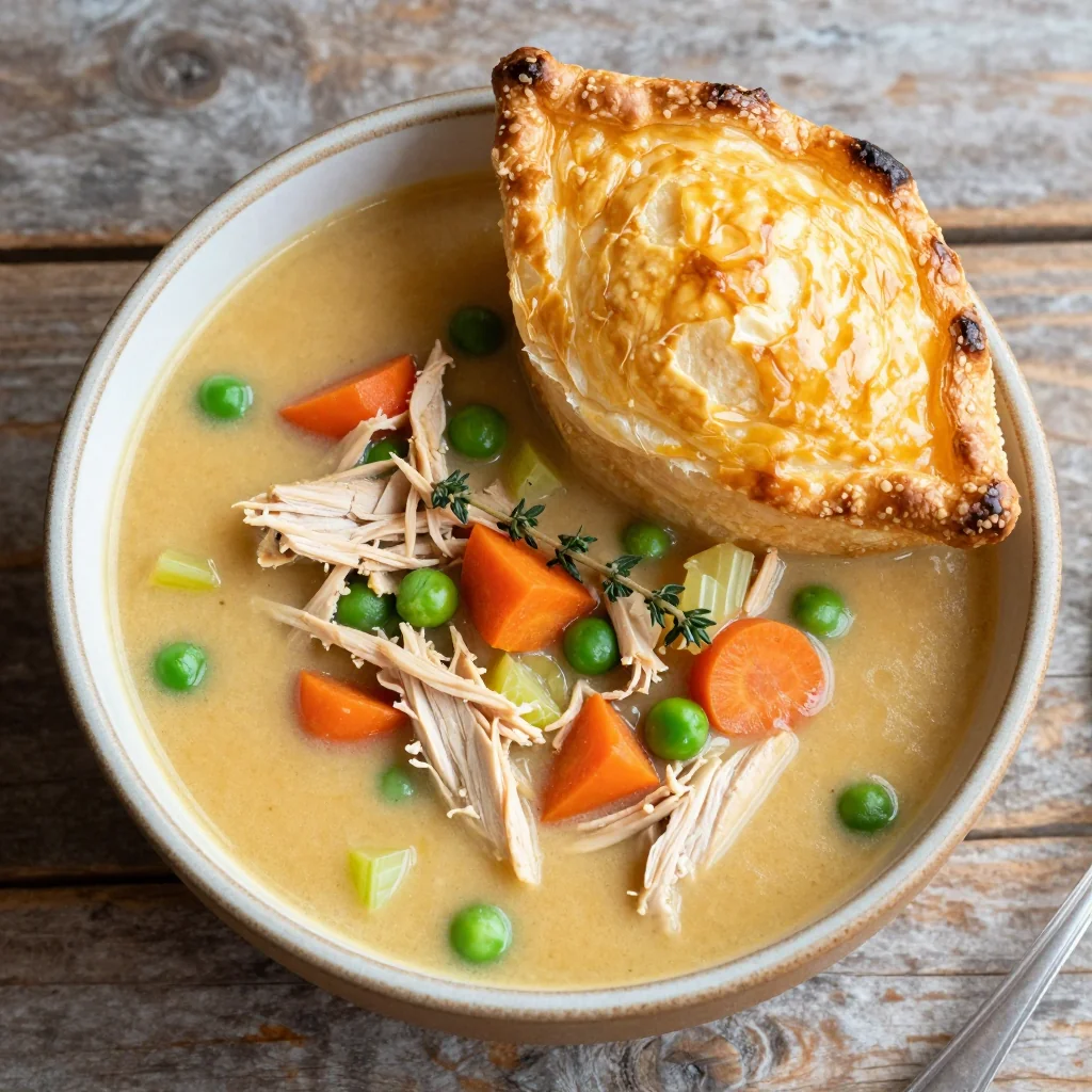 Creamy Chicken Pot Pie Soup for a Comfort Food Classic