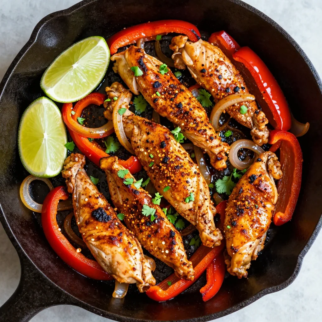 Easy Weeknight Chicken Fajita Skillet With Peppers And Onions