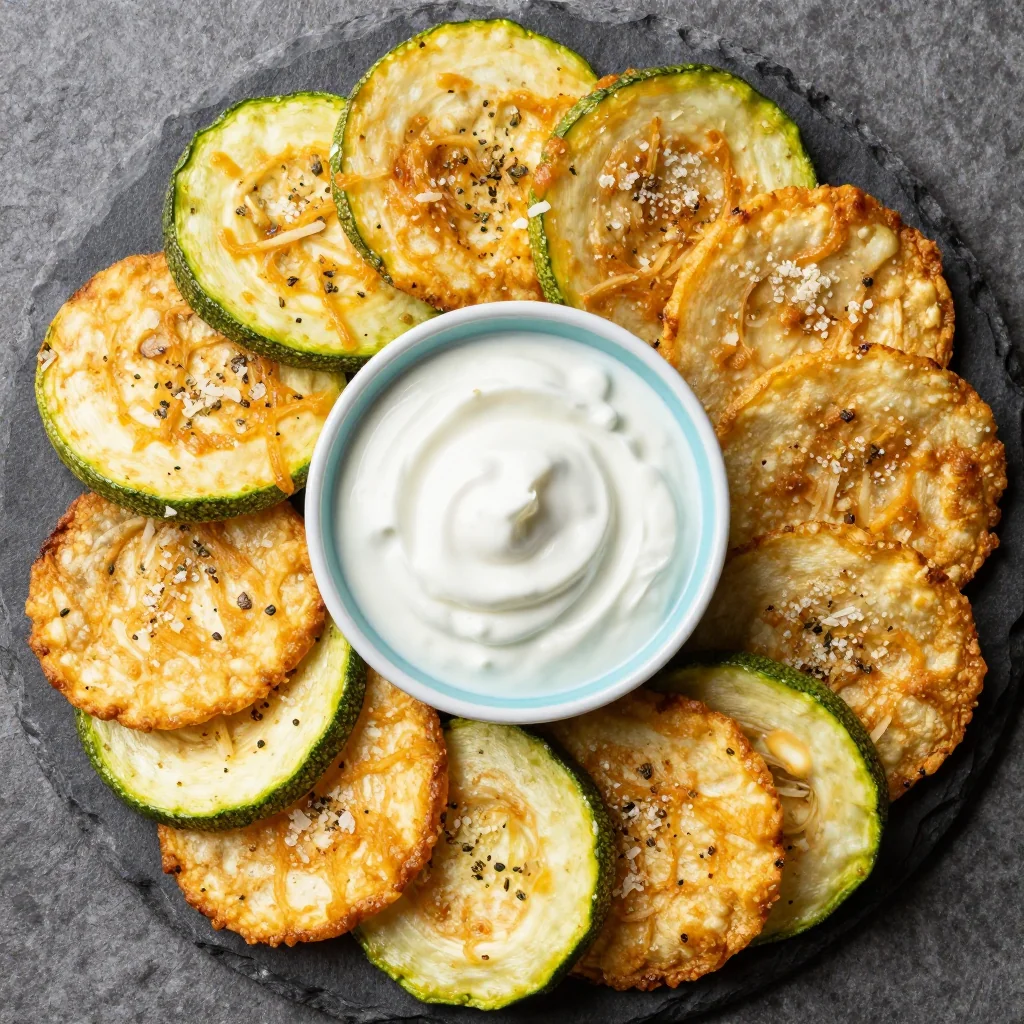 Crispy Baked Zucchini Chips for a Light NFL Playoff Snack