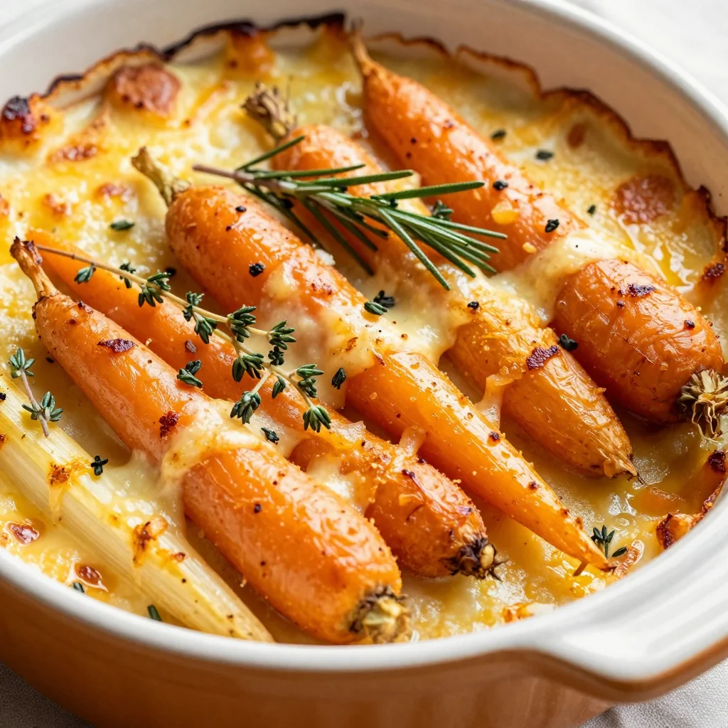 easy meal prep root vegetable casserole with carrots and parsnips