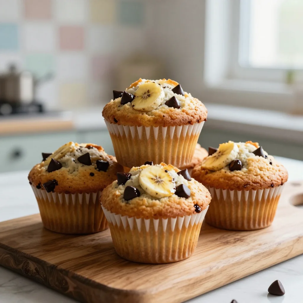 Banana Chocolate Chip Muffins