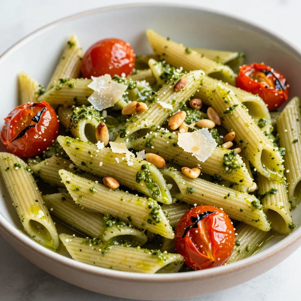 Budget-Friendly Pantry Pasta with Pesto for Dinner