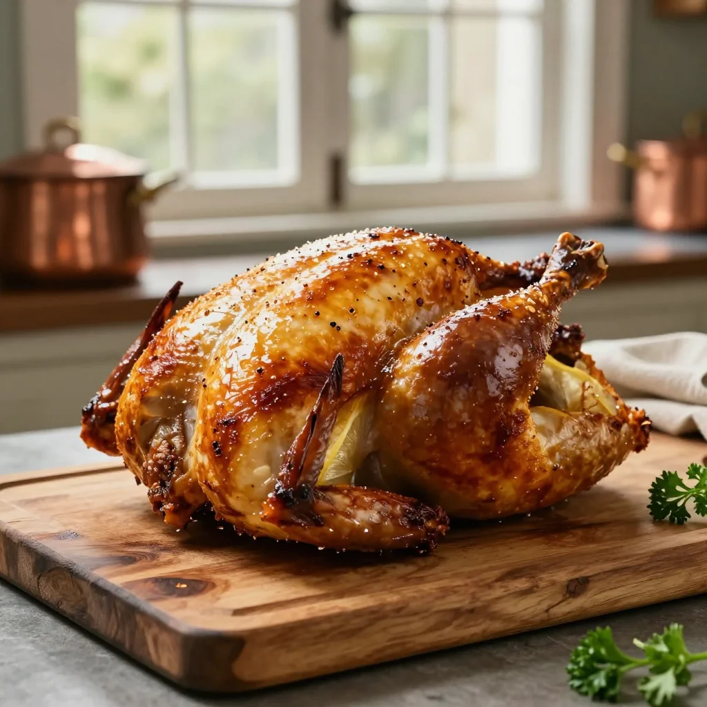 Lemon Garlic Roast Chicken