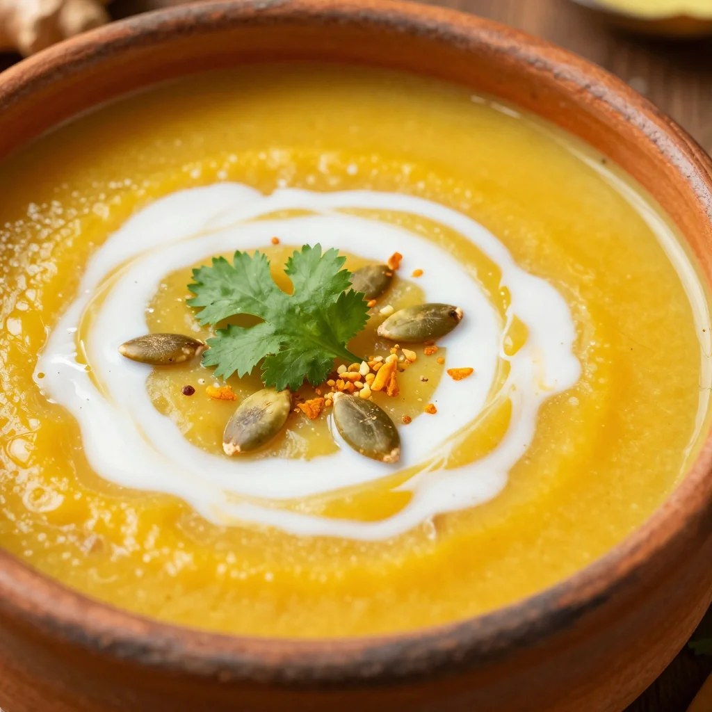 Golden Carrot Ginger Turmeric Detox Soup