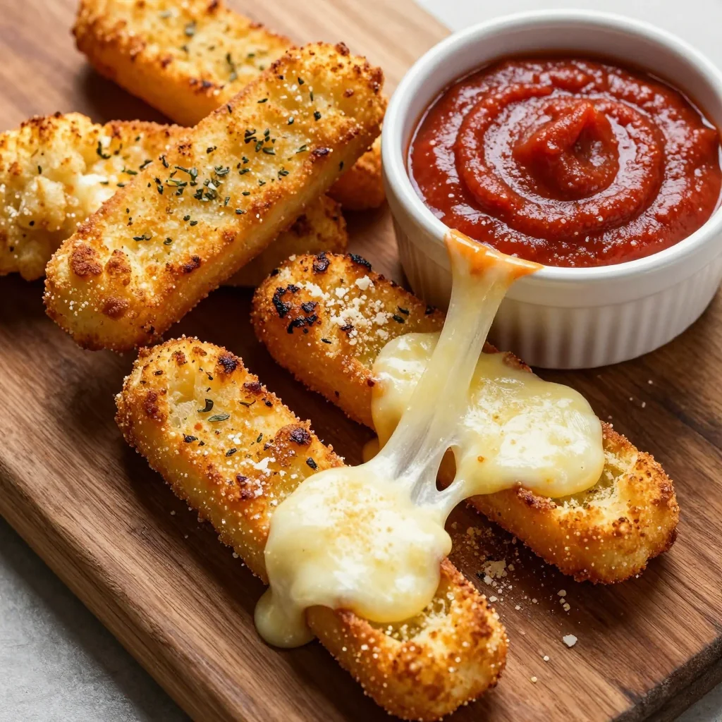 Keto Cheesy Cauliflower Breadsticks for Game Day