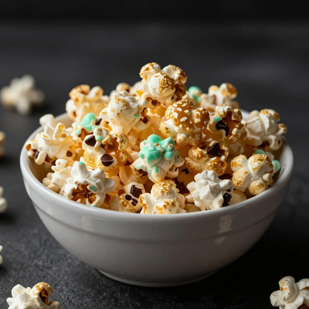Mint Chocolate Chip Popcorn