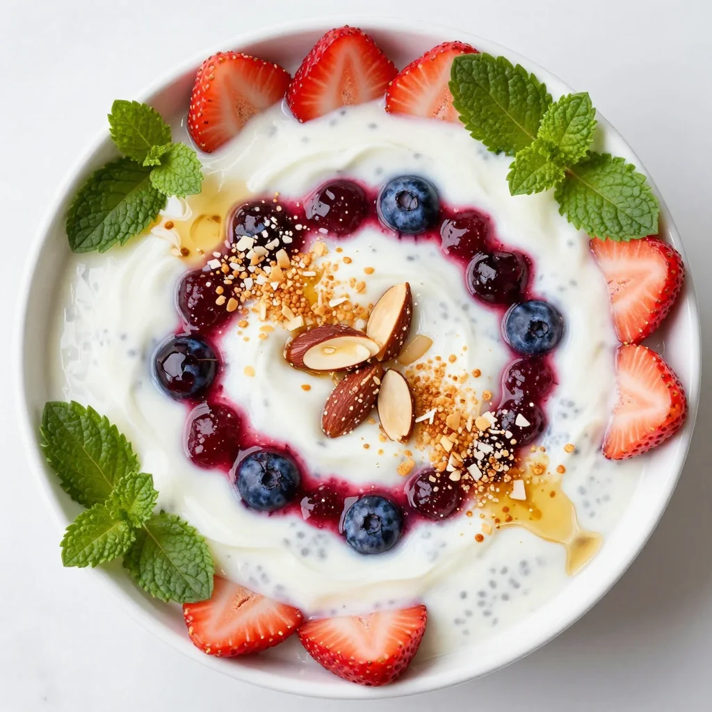 New Year's Day Yogurt and Chia Seed Pudding