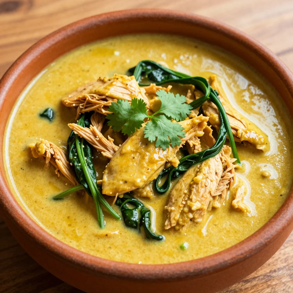 Cozy Slow Cooker Creamy Chicken And Spinach Curry