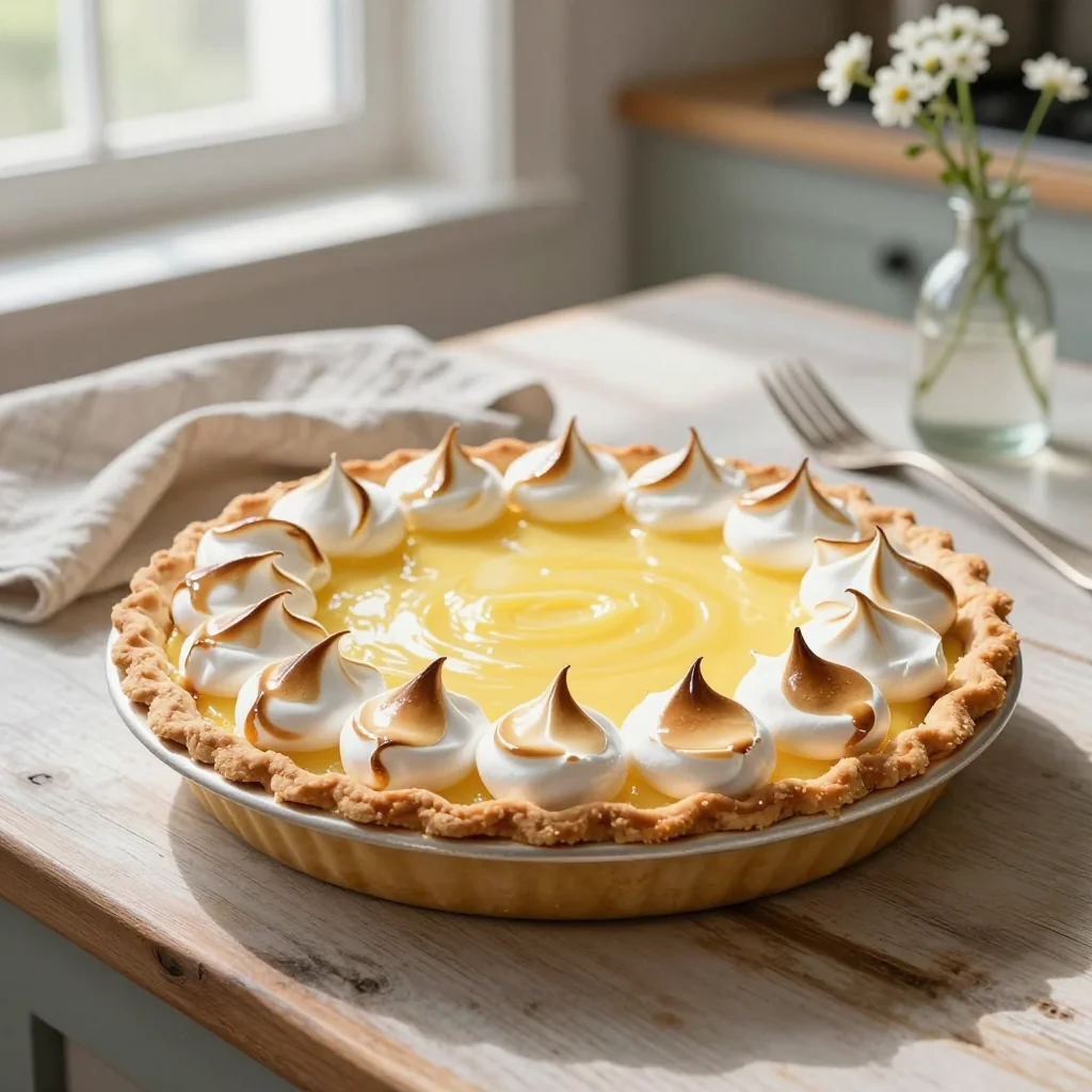 Lemon Meringue Pie with Homemade Pie Crust