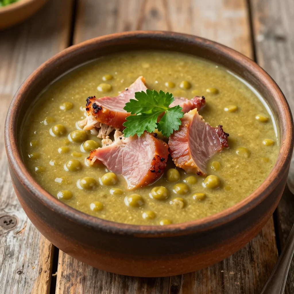 Budget Friendly Split Pea Soup with Ham Hock for Winter
