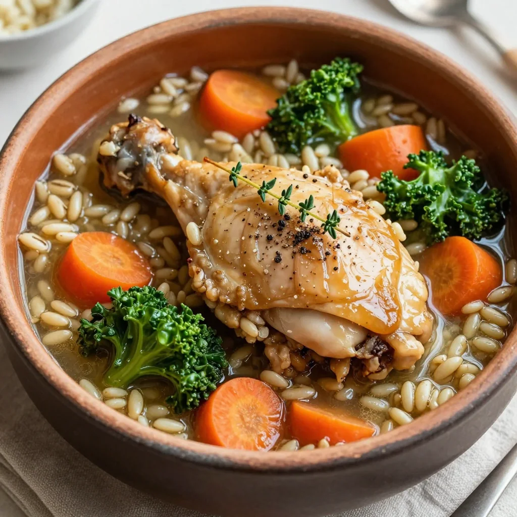 High Protein Chicken and Barley Stew for Cozy Nights