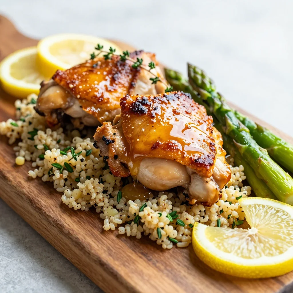 Honey Lemon Baked Chicken for a Healthy New Year's Dinner