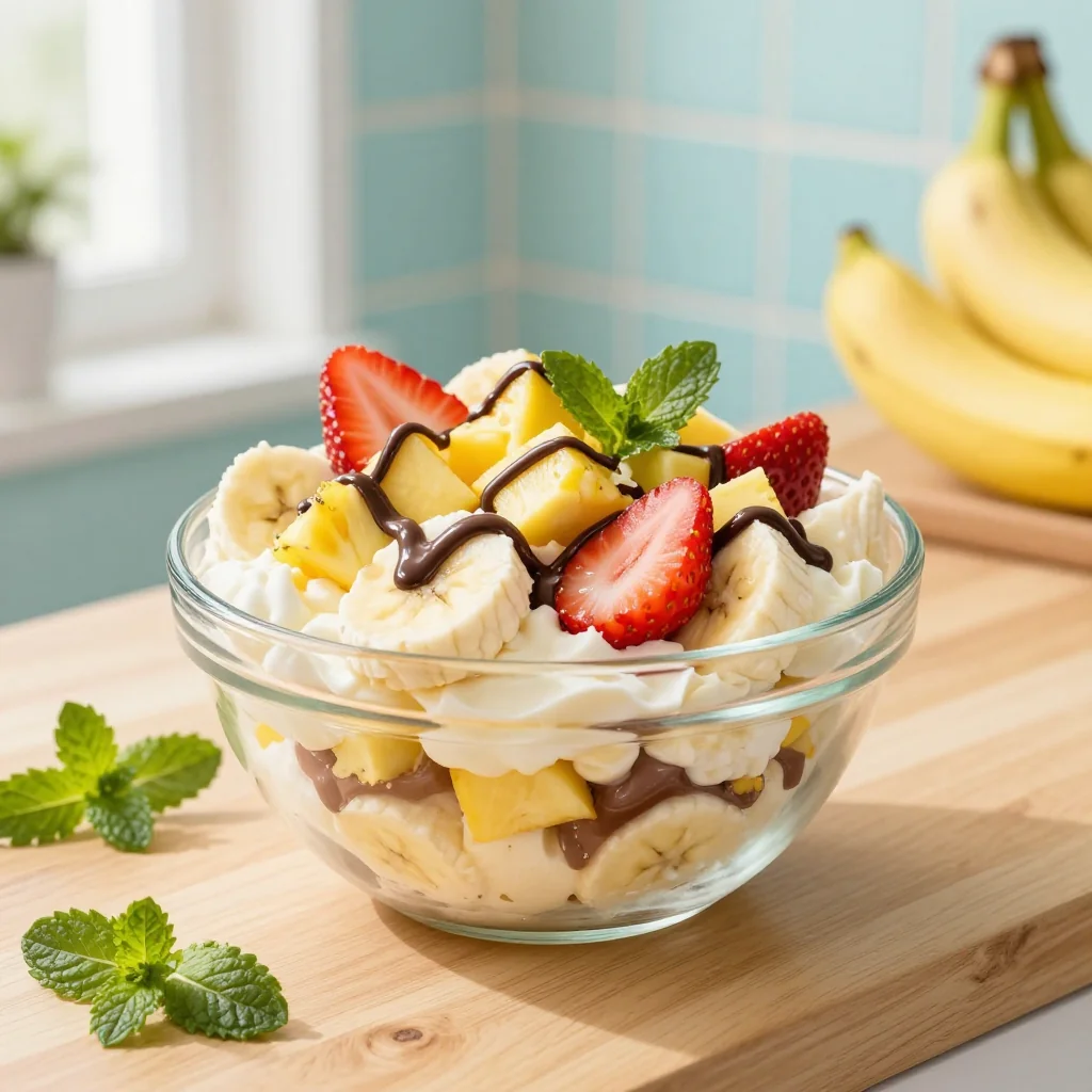 Banana Split Fluff Salad