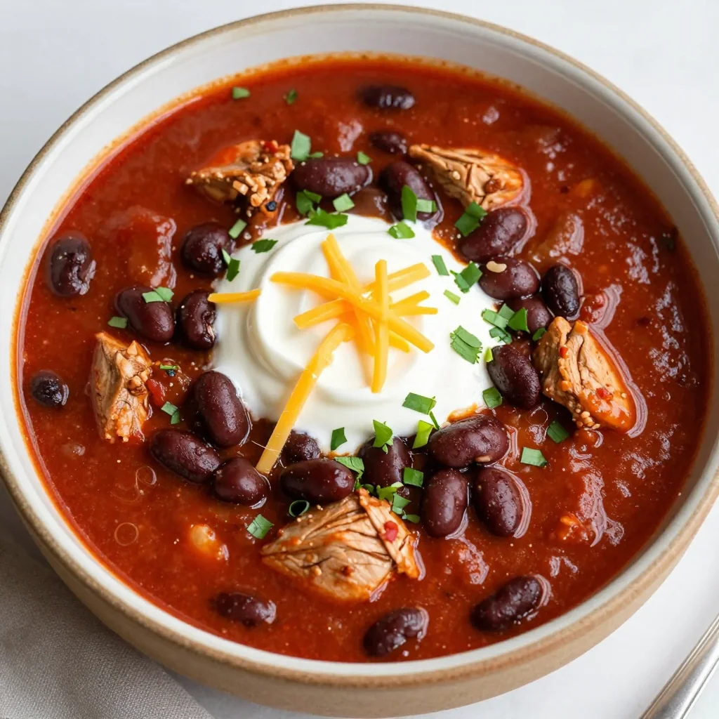 Cozy Slow Cooker Turkey Chili with Black Beans