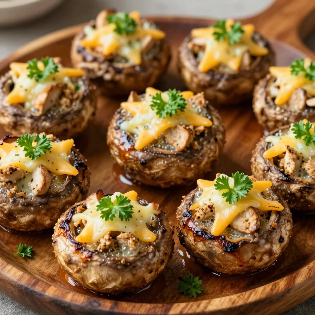 Budget Ground Turkey Stuffed Mushrooms for Comfort Food