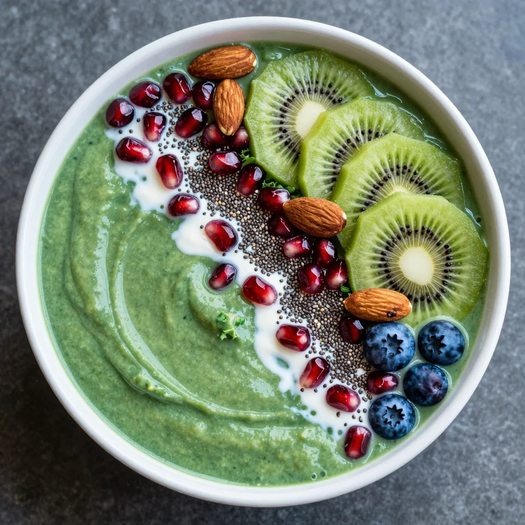 New Year's Day Smoothie Bowl Packed with Antioxidants and Greens