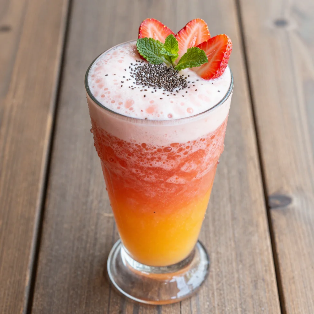 Detox Strawberry and Mango Smoothie for Wellness