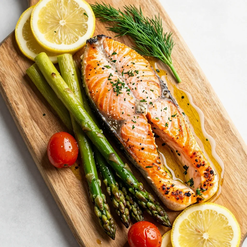 Clean Eating Lemon and Dill Baked Salmon