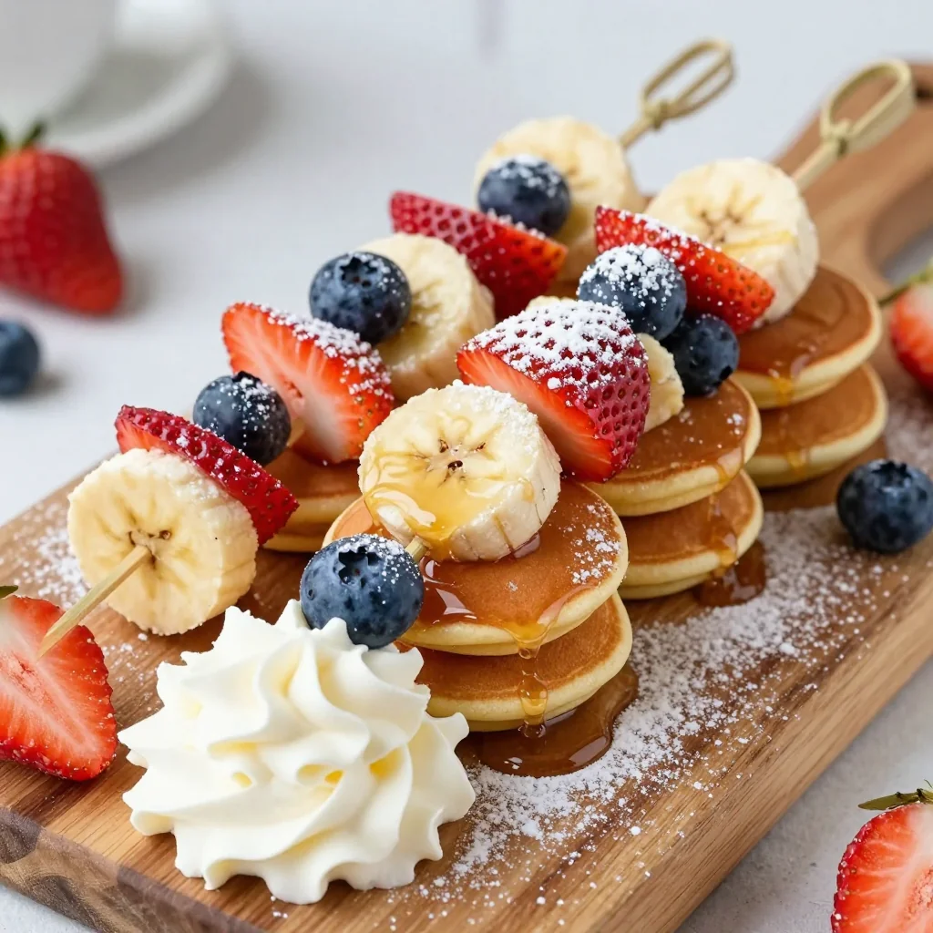 Kid-Friendly Mini Pancake Skewers for a Fun Breakfast
