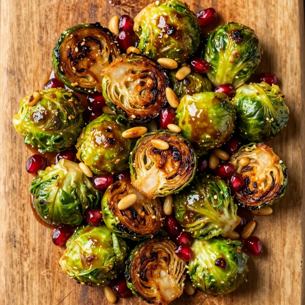 Crispy Air Fryer Brussels Sprouts With Balsamic Glaze Healthy
